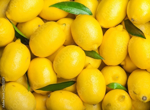 Fresh yellow lemon