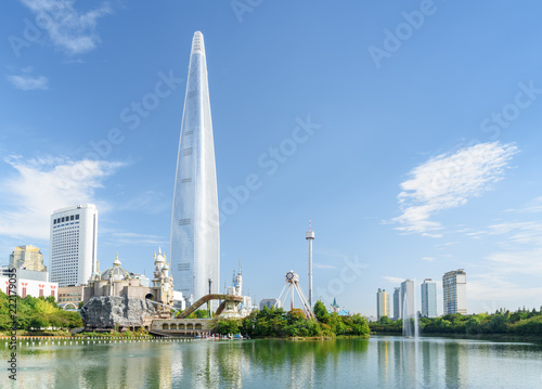 Beautiful Seoul skyline, South Korea. Wonderful view of downtown