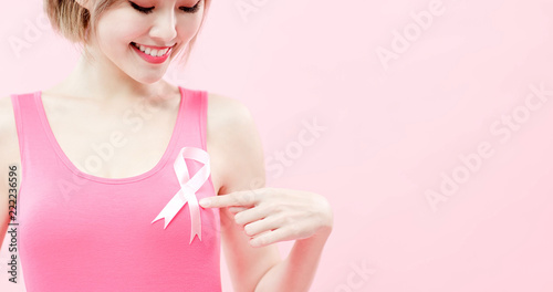 woman with prevention breast cancer