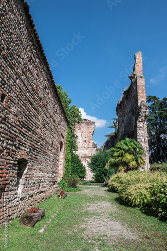 Visconti castle in Trezzo sull'Adda ITALY