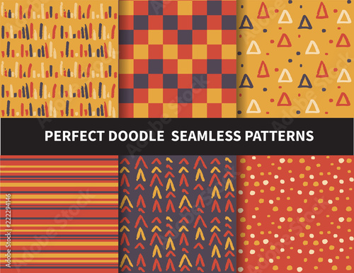 autumn seamless pattern, Endless texture. vector