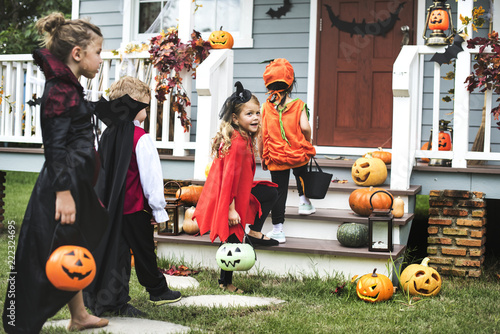 Little kids trick or treating