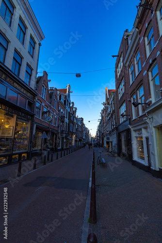 アムステルダム夕方の街並み