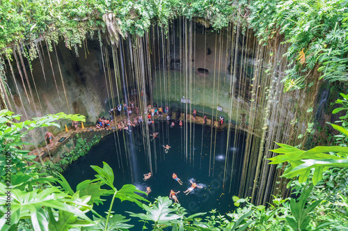 Ik-Kil Cenote in Chichen Itza, Mexico