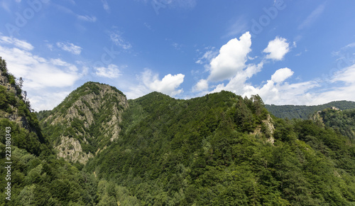 mountains near the Poenari Citadel Dracula's castle