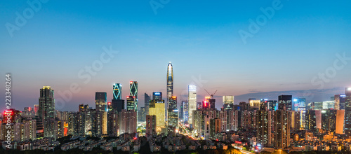 shenzhen skyline at night