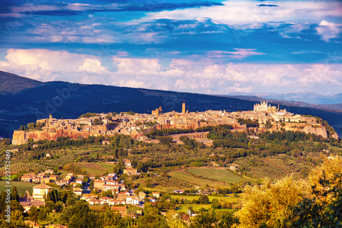 Vue de la cité médiévale d'Orvieto, Ombrie, Italie