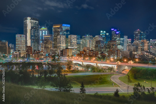 Calgary Night Skyline