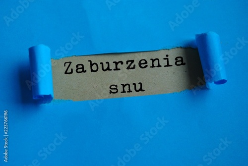 Zaburzenia snu