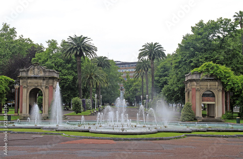 Fountain in the Dona Casilda park, Bilbao