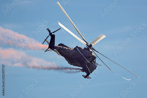 Mi-24 - heavy combat helicopter.
