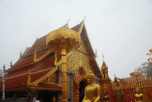 Doi Suthep buddhist temple in Chiang Mai, Thailand