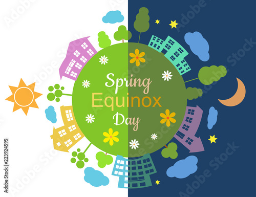 Spring equinox half day half night