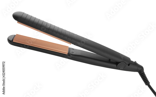 Hair straightener isolated