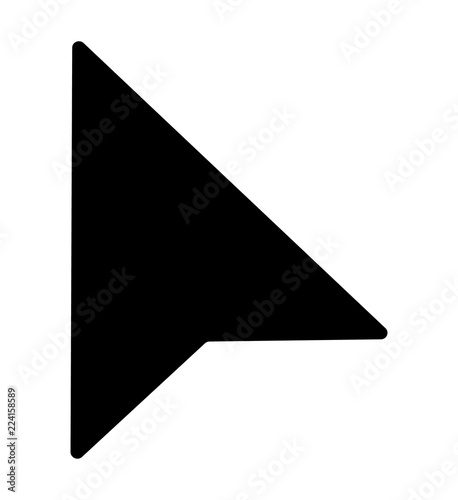 mac mouse pointer icon on white background. flat style. mac mouse pointer icon for your web site design, logo, app, UI. mouse cursor select.