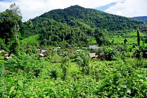 isolated Khmu village in the jungle of Luang Namtha province, Laos