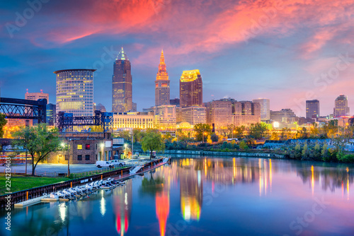 Cleveland, Ohio, USA Skyline