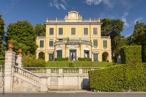 Villa Margherita Grande dates back to the 1750s and is in fact where the famous Italian composer Giuseppe Verdi stayed and composed La Traviata, Griante, Como Lake Italy.