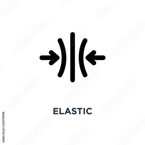 elastic icon. elastic concept symbol design, vector illustration