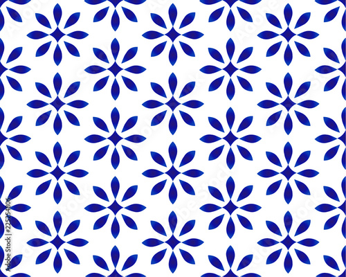 flower blue pattern