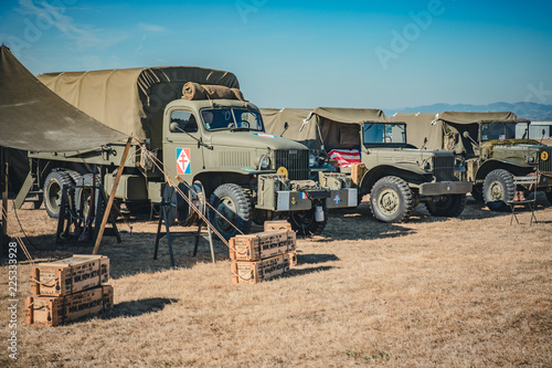 Camp militaire vintage