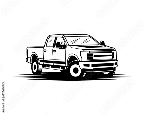 Ford F150 Pickup Truck Sign Symbol Logo Vector