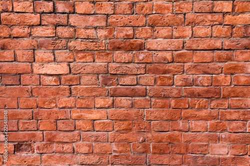 Old brick wall, red brick