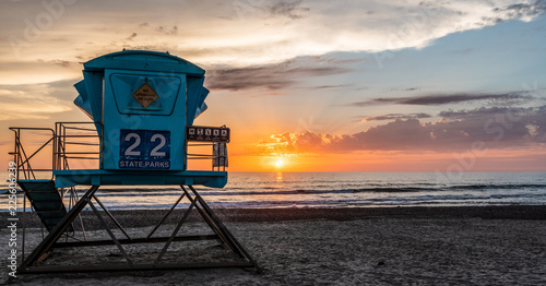 sunset on the beach