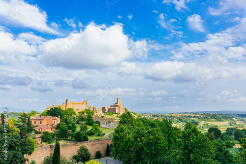 Landscape and countryside near Tuscania, Italy