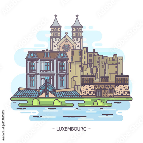 Historical and modern landmarks of Luxembourg