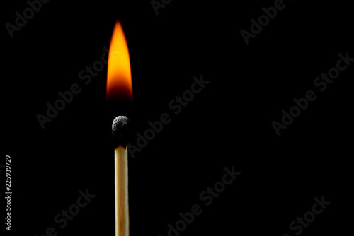burning matchstick 