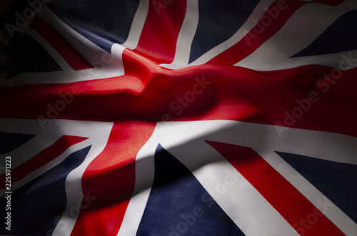 close up of British flag