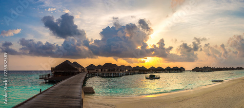 Tropical sunset in the Maldives