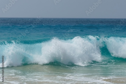 Waves lapping to the shore