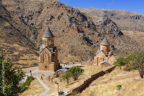 The medieval monastery of Noravank in Armenia. Was founded in 1205. Top view.