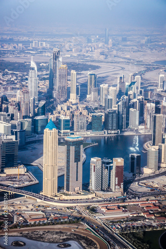 Dubai Emirates breathtaking view from a plane