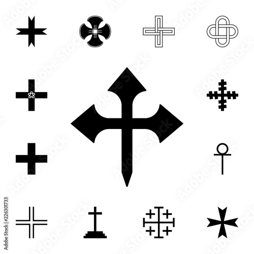 Cross fetcher icon. Detailed set of cross. Premium graphic design. One of the collection icons for websites, web design, mobile app
