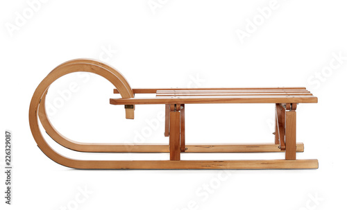 Vintage wooden sledge.