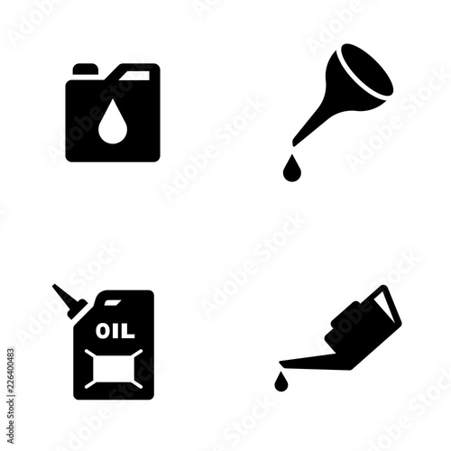 Oil Can Icon set