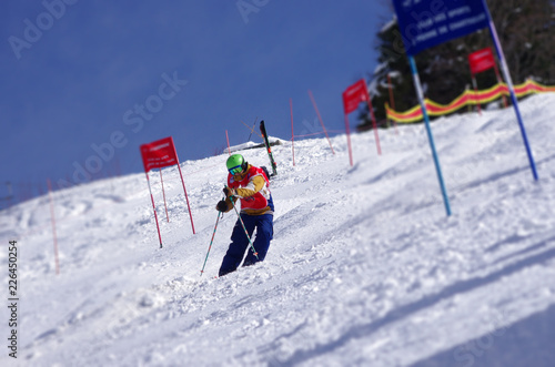 glisse hiver - compétition de ski de bosses