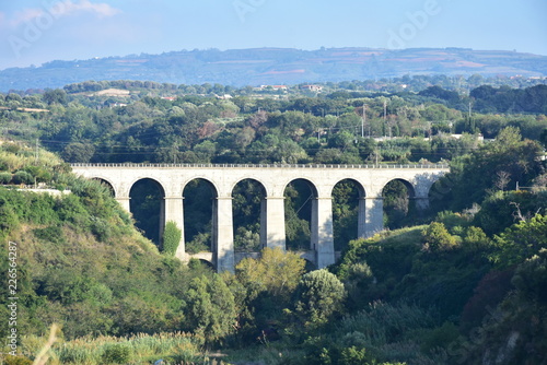 Ciaramiti viaduct near Tropea village ,Calabria part of Italy 