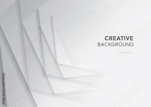White gray abstract gradient creative design horizontal cover background