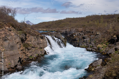 Bruarfoss waterfall on Iceland