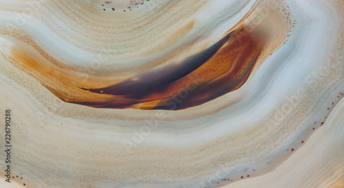 Close up of natural agate crystal surface