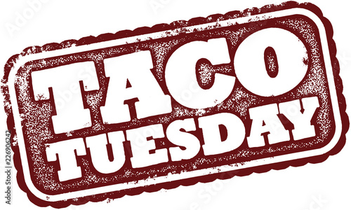 Taco Tuesday Restaurant Promotion Stamp