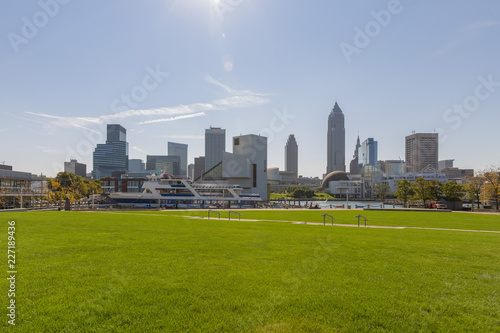 Panorama of city Cleveland, Ohio, USA