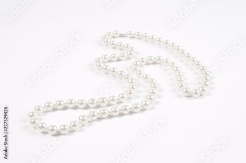 White pearl necklace