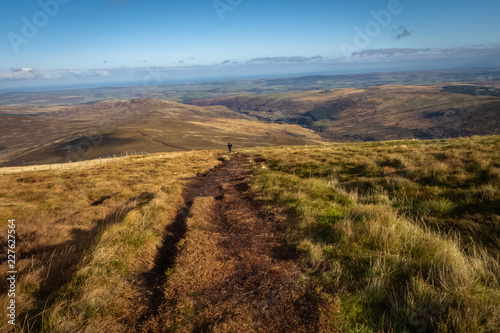 The Cheviot Hills are a range of rolling hills straddling the Anglo-Scottish border between Northumberland and the Scottish Borders. 