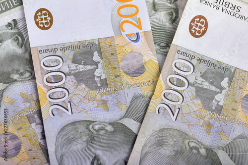 Serbian money - 2000 dinars
