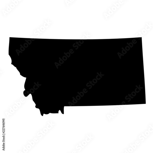 Montana - map state of USA